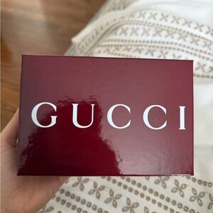 Gucci Burgundy Box with White Dust Bag